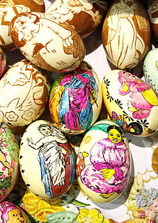 Easter Eggs, Colored, Color, easter, paint, painting, the art of, theme, easter egg painting, custom, the tradition of, cultures, eggs, multi Colored, decoration, easter Egg, animal Egg, ornate, springtime, celebration, holiday, hand Colored, no People, backgrounds, season, symbol, yellow, food, pattern, egg, art and craft, still life, creativity, close-up, design, indoors, group of objects, food and drink, craft, variation, floral pattern, 4K