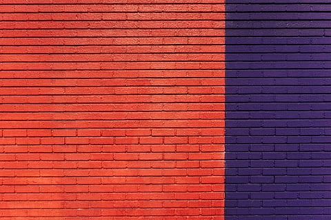 vermell, blau, maons, patró, porpra, textura, tres quartes parts, paret, fons, marc complet, funció de construcció de parets, maó, estructura construïda, arquitectura, cap gent, paret de maó, exterior de l'edifici, dia, multicolor, a l'aire lliure, disseny, llum solar, 1080P, CC0, domini públic, lliure de regalies
