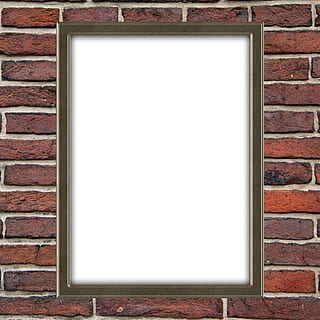 parete, vuoto, immagine, ritratto, muro di mattoni, mattone, caratteristica della parete, copia spazio, architettura, nessuno, telaio, Colore bianco, cornice, struttura costruita, esterno dell'edificio, singolo oggetto, giorno, avvicinamento, finestra, legno - materiale, color argento, 1080P, CC0, dominio pubblico, privo di copyright