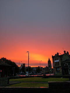 svítání, oranžové nebe, krajina, nebe, mraky, kostel, halifax, západním yorkshire, Elland, greetland, west vale, světlo, Příroda, tráva, Sluneční svit, červené nebe, západ slunce, exteriér budovy, architektura, stavba, oranžová barva, budova, krása v přírodě, Dům, nikdo, rezidenční čtvrti, pouliční osvětlení, město, venku, kopie prostor, silueta, rostlina, ulice, scenics - příroda, romantické nebe, 4K, CC0, veřejná doména, bez autorských práv