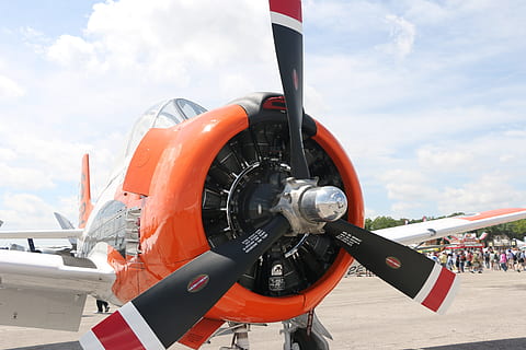 fly, radial motor, propel, luftfartøj, transportmidler, transportform, himmel, dag, natur, luftfartsindustrien, sky - himmel, rejse, lufthavn, fortiden, motor, historie, sikkerhed, militær, arkitektur, udendørs, Flymotor, 5K, CC0, offentligt domæne, royaltyfrie
