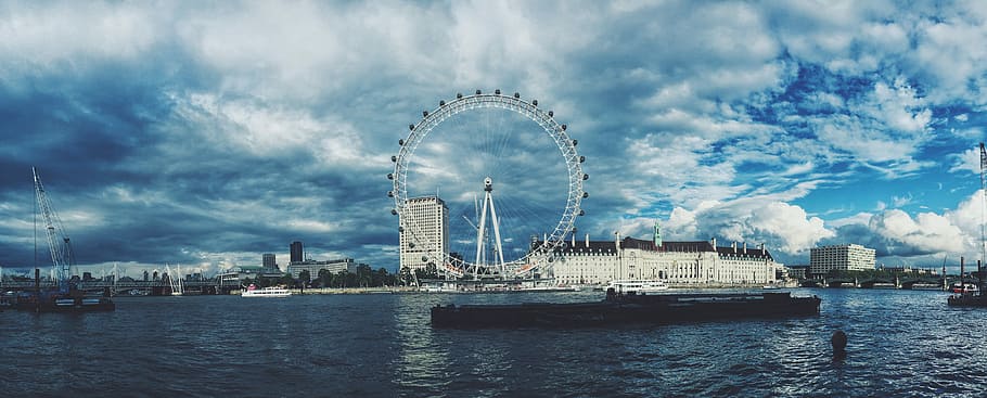 cos, aigua, foto d'ull de Londres, cos d'aigua, l'ull de Londres, foto, riu thames, Londres - Anglaterra, lloc famós, Anglaterra, UK, pont - estructura feta per l'home, roda del mil·lenni, riu, ciutat, escena urbana, arquitectura, destinacions de viatge, europa, paisatge urbà, referent internacional, història, llocs de viatges, roda de ferris, cap gent, cel, vaixell, roda gran, Parc d'atraccions, passeig pel parc d’atraccions, estructura construïda, exterior de l'edifici, núvol - cel, transport, cultura i entreteniment artístic, vaixell nàutic, viatjar, davant del mar, naturalesa, a l'aire lliure, exterior d’edifici d’oficines, embarcacions de passatgers, gratacels, veler, 8K