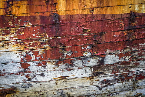 Texture, Rust, Boat, Hull, texture rust, boat hull, peeling paint, old boat, wood, old wood, textured, backgrounds, close-up, abstract, red, full frame, weathered, old, architecture, wall - building feature, wood - material, damaged, no people, built structure, rough, decline, day, deterioration, metal, rusty, peeling off, outdoors, ruined, 2K, CC0, public domain, royalty free