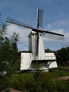 mulino, edificio, mulino a vento, ala, nuvole, mulino, costruzione, cielo, Niederrhein, Olanda, legna, culture, architettura, energia alternativa, conservazione dell'ambiente, energia eolica, turbina eolica, energia rinnovabile, combustibile e produzione di energia, turbina, albero, mulino a vento tradizionale, pianta, ambiente, struttura costruita, natura, Inquadratura dal basso, esterno dell'edificio, giorno, nessuno, paesaggio, all'aperto, 2K, CC0, dominio pubblico, privo di copyright