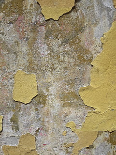 gammel, snavset, væg, baggrund, struktur, rau, gul, murbygningsfunktion, ingen mennesker, tekstureret, baggrunde, forvitret, bygget struktur, skrælle af, fuld ramme, arkitektur, dårlig stand, udendørs, tæt på, mønster, ru, multi farvet, dag, maling, tekstureret effekt, ødelagt, beton, blank, 4K, CC0, offentligt domæne, royaltyfrie