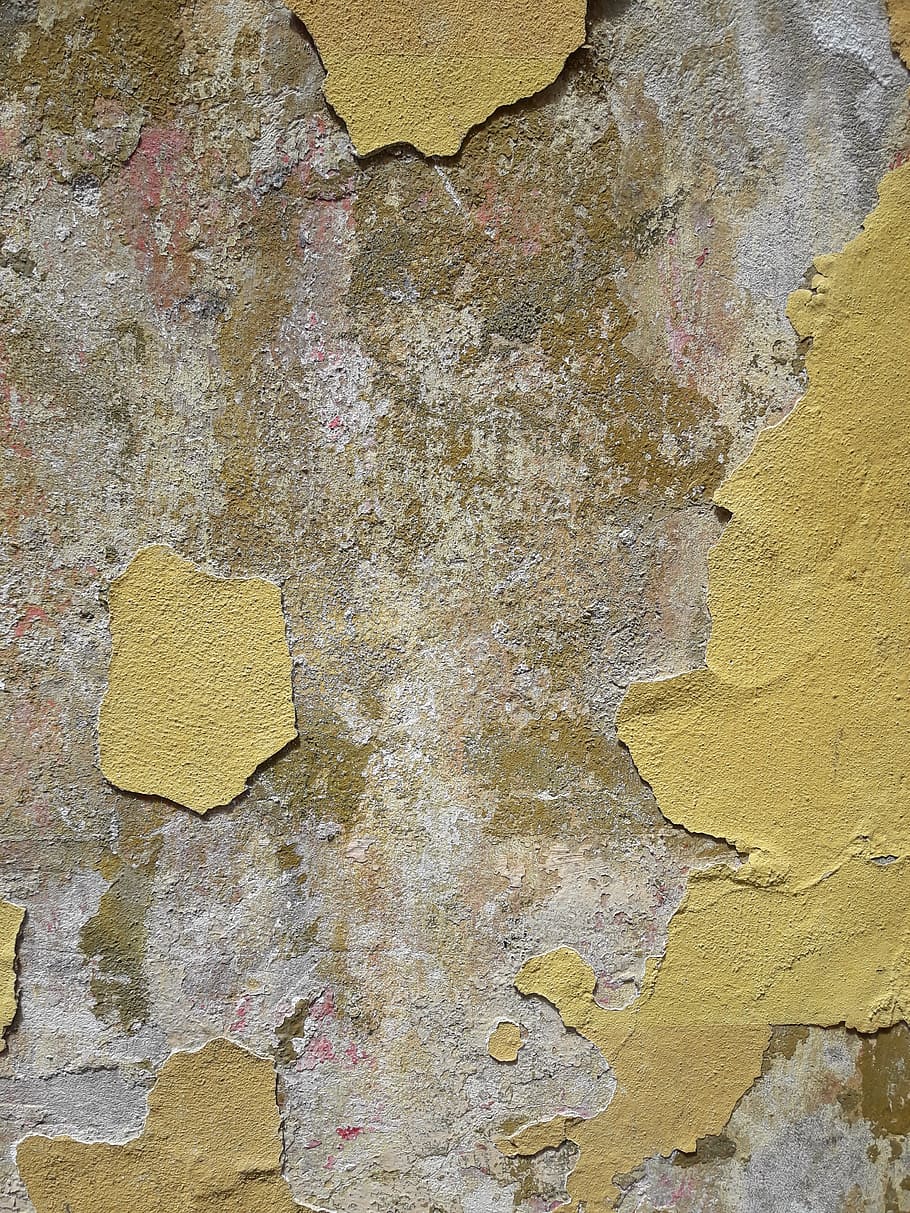 vell, brut, paret, fons, textura, rau, groc, funció de construcció de parets, cap gent, resistent, estructura construïda, descamació, marc complet, arquitectura, mal estat, a l'aire lliure, primer pla, patró, aspre, multicolor, dia, pintura, efecte texturat, arruïnat, concret, en blanc, 4K