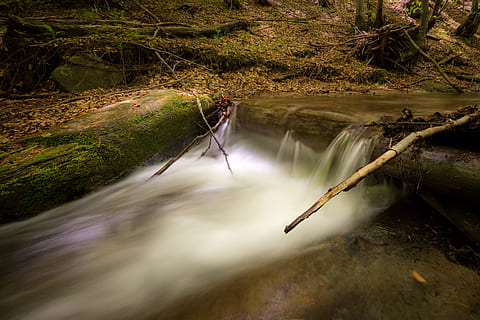 Holz, Licht, Landschaft, Natur, Bach, Umgebung, fallen, fließen, Wald, See, Blätter, Langzeitbelichtung, Moos, Bewegung, draußen, Park, Stromschnellen, Fluss, Rock, Felsen, szenisch, Strom, Reise, Bäume, Wasser, Wasserfall, Baum, Pflanze, Szenen - Natur, Schönheit in der Natur, Land, fließendes Wasser, keine Leute, Ruhe, Bewegungsunschärfe, ruhige Szene, Nicht-städtische Szene, fließend, Regenwald, 4K, CC0, gemeinfrei, lizenzfrei