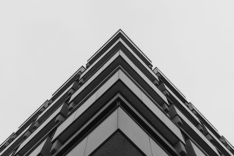 architectural, photography, white, building, skyscraper, window, sky, structure, architecture, infrastructure, angle, black and white, low angle view, building exterior, built structure, modern, triangle shape, no people, clear sky, city, day, nature, pattern, copy space, shape, geometric shape, corner, outdoors, office building exterior, directly below, 5K, CC0, public domain, royalty free