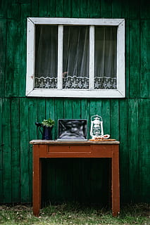vintage workplace, Vintage, workplace, workspace, computer, macbook, technology, desk, laptop, countryside, green boards, window, wood - Material, old, old-fashioned, retro Styled, rustic, no People, outdoors, dirty, abandoned, cabinet, day, architecture, built structure, obsolete, house, absence, run-down, domestic room, building, damaged, sink, household equipment, domestic kitchen, green color, kitchen, 2K, CC0, public domain, royalty free