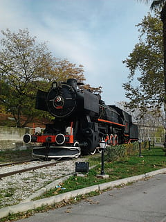 vechi, negru, tren, tren cu aburi, Sina de cale ferata, transport, de modă veche, locomotivă, istorie, stil retro, antic, copac, plantă, transportul feroviar, cer, natură, tren - vehicul, mijloc de transport, urmări, nici o persoana, zi, transport public, în aer liber, arhitectură, iarbă, nor - cer, 1080P, CC0, domeniu public, fără drepturi de autor