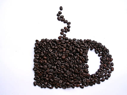 Kávová zrna, ilustrace hrnek kávy, hrnek na kávu, ilustrace, káva, pohár, fazole, džbánek, horký, aroma, Jáva, nápoj, snídaně, napít se, espresso, kavárna, cappuccino, jídlo a pití, pražená kávová zrna, káva - nápoj, vonící, kávový šálek, bílé pozadí, stálý život, uvnitř, studio shot, svěžest, hnědý, nikdo, velká skupina objektů, jídlo, detail, kopie prostor, vysoký úhel pohledu, hojnost, opečený, tvar srdce, kofein, 720P, CC0, veřejná doména, bez autorských práv