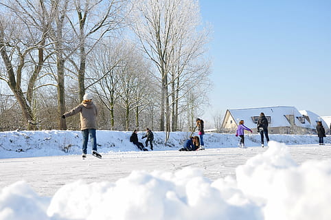 gruppe, mennesker, sne, skøjteløb, is, vinter, holland, sjovt, hvid, kold, vinterlandskab, frost, frosne sø, lykkelig, held, Spille, glidende, glat, natur, udendørs, koldtemperatur, sæson, kold temperatur, gruppe af mennesker, fritidsaktivitet, herrer, dag, bare træ, Kvinder, sport, fuld længde, rigtige mennesker, himmel, træ, Frosset, voksen, sollys, varme tøj, 2K, CC0, offentligt domæne, royaltyfrie