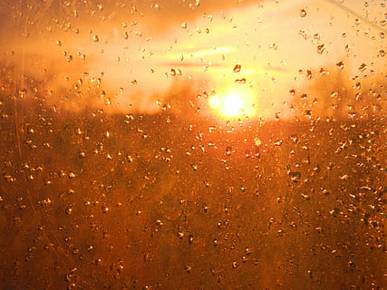 puesta de sol, gotas, noche, ventana, mojado, agua, soltar, material de vidrio, lluvia, transparente, nadie, color naranja, naturaleza, Dom, cielo, de cerca, fotograma completo, antecedentes, gota de agua, al aire libre, vaso, temporada de lluvias, 4K, CC0, dominio público, libre de derechos