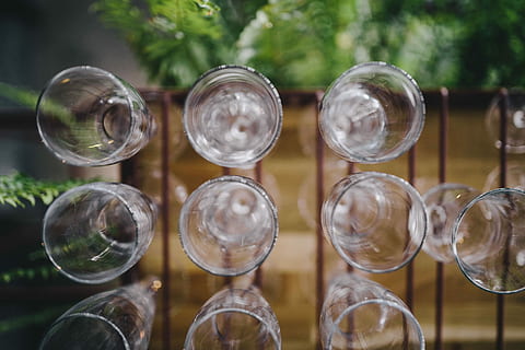 big, bunch, wine glasses, hanging, holder, restaurant, bar, empty, glasses, wine, indoors, alcohol, fragile, crystal, wineglass, glass - Material, no people, jar, day, science, transparent, still life, close-up, nature, glass, group of objects, in a row, table, reflection, focus on foreground, large group of objects, side by side, arrangement, vulnerability, fragility, crockery, 2K, CC0, public domain, royalty free
