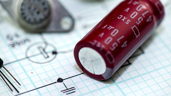 red capacitor, red, capacitor, electronics, component, circuit, ground, graph paper, semiconductor, equipment, circuit board, engineering, transistor, symbol, electrical, industry, drawing, design, analog, vintage, legacy, draft, schematic, designer, build, idea, outline, plan, sketch, text, close-up, no people, indoors, healthcare and medicine, studio shot, healthy lifestyle, paper, number, blood, high angle view, finance, western script, business, art and craft, wellbeing, illness, orthographic symbol, pulse trace, 1080P, CC0, public domain, royalty free