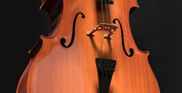 brown, cello string instrument, cello, strings, stringed instrument, detail, wood, instrument, classical music, musical instrument, classic, soundbody, acoustic, sound, music, 3d model, rendering, 3d-model, string instrument, arts culture and entertainment, musical equipment, violin, musician, wood - material, black background, musical instrument string, string, studio shot, indoors, one person, human body part, performance, artist, black color, antique, violinist, bow - musical equipment, cellist, ornate, stage, 2K, CC0, public domain, royalty free