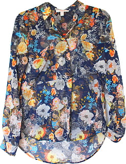 blouse, isolated, pattern, floral design, summer, airy, colorful, flora, indoors, white background, close-up, floral pattern, studio shot, still life, no people, multi colored, cut out, high angle view, textile, clothing, day, auto post production filter, directly above, transfer print, 1080P, CC0, public domain, royalty free