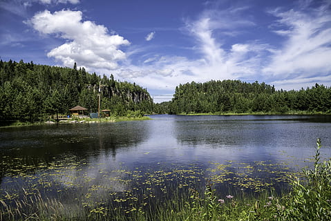et kors, Dam, eagle canyon, landskab, ørn, canyon, Ontario, Canada, skyer, Foto, landskaber, offentligt domæne, himmel, træer, vand, natur, sø, scenics, udendørs, træ, sommer, blå, flod, afspejling, Skov, grøn farve, skønhed i naturen, ingen mennesker, sky - himmel, rolig scene, plante, scenics - natur, vækst, ro, dag, ikke-urbane scene, arkitektur, græs, 5K, CC0, offentligt domæne, royaltyfrie