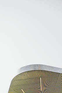 die Architektur, Gebäude, Infrastruktur, Struktur, Einrichtung, kopieren sie platz, Studioaufnahme, drinnen, weißer Hintergrund, keine Leute, Muster, Stillleben, einzelnes Objekt, Nahansicht, gestreift, grau, ausgeschnitten, Wandbau - Funktion, Design, zwei Objekte, Handventilator, Einfachheit, farbiger Hintergrund, gebaute Struktur, faltbar, silberfarben, 5K, CC0, gemeinfrei, lizenzfrei