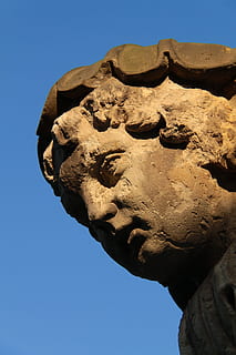 monument, statuie, față, om, macro, a închide, cimitir, cer, sculptură, in afara, istorie, locații de călătorie, vechi, arhitectura și clădirile, loc faimos, arhitectură, material de piatră, partea corpului uman, albastru, vedere unghiulară joasă, artă și sculptură, reprezentare, reprezentare umană, cer senin, creativitate, ambarcațiune, trecutul, nici o persoana, asemănarea bărbaților, natură, lumina soarelui, zi, solid, civilizatie antica, 4K, CC0, domeniu public, fără drepturi de autor