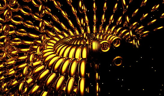 Digital, Computer, Grafik, abstrakt, surreal, Kunst, keine Leute, goldfarben, Nahansicht, beleuchtet, Kunst und Handwerk, drinnen, Flachwinkelansicht, Muster, Kreativität, Darstellung, Design, Hintergründe, Religion, Glauben, Skulptur, Vollbild, Spiritualität, aufwendig, menschliche Darstellung, Lichtanlage, Decke, 4K, CC0, gemeinfrei, lizenzfrei