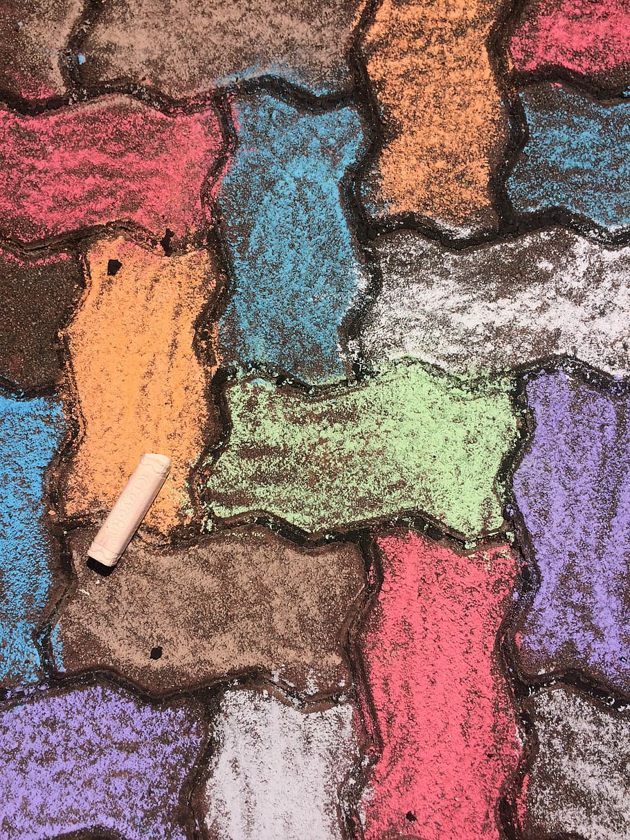 gesso, avvicinamento, foto, Marrone, mattoni, modello, arte, mattone, colore, marciapiede, urbano, opera d'arte, finitrice, fotogramma intero, multicolore, sfondi, vista dall'alto, nessuno, natura morta, arte e artigianato, in casa, giorno, creatività, strutturato, variazione, scelta, arrugginito, direttamente sopra, dipingere, natura, 2K