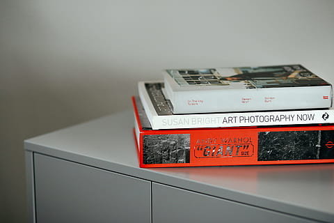 stacked, three, assorted, books, gray, wooden, surface, side board, board, technology, equipment, machinery, old-fashioned, retro styled, no people, indoors, close-up, studio shot, still life, table, communication, gray background, finance, business, text, wall - building feature, stack, white background, large group of objects, copy space, 5K, CC0, public domain, royalty free