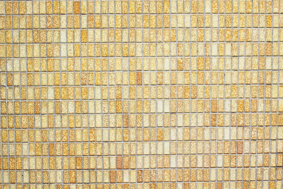 ombrejat, rajola, material, fons, marc complet, patró, textura, funció de construcció de parets, estructura construïda, cap gent, repetició, arquitectura, dia, primer pla, paret, disseny, marró, groc, metall, resum, en fila, sòls, concret, 2K