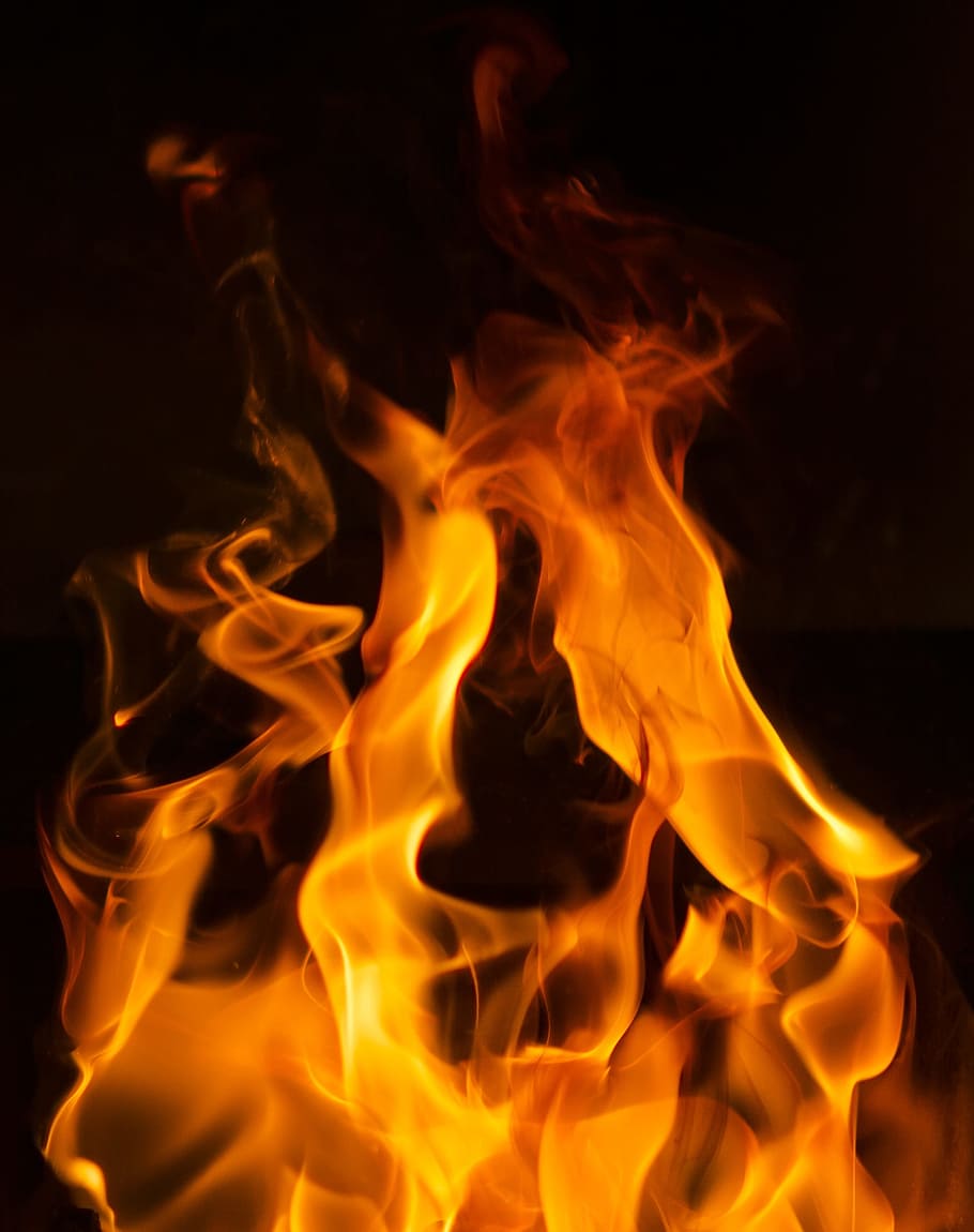 fotografie de foc, flacără, foc, forja, ardere, temperatura - temperatură, foc - fenomen natural, Fundal negru, a închide, natură, mişcare, nici o persoana, semn, culoare portocalie, semn de avertizare, infern, luminos, studio shot, comunicare, abstract, noapte, 1080P