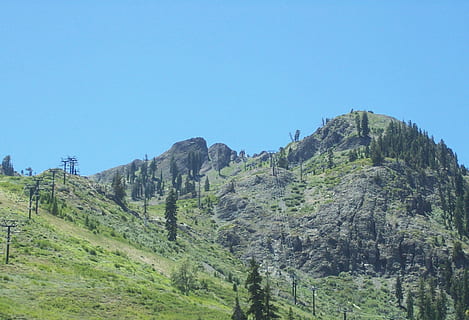 Mountains, Hillside, Greenery, Trees, woods, forests, plants, flora, blue, sky, hilly, valley, peaks, higher, altitudes, landscapes, scenic, scenery, tree, green color, landscape, scenics, plant, mountain, tranquility, scenics - nature, nature, clear sky, beauty in nature, tranquil scene, no people, land, day, mountain range, non-urban scene, environment, copy space, outdoors, coniferous tree, pine tree, pine woodland, 1080P, CC0, public domain, royalty free