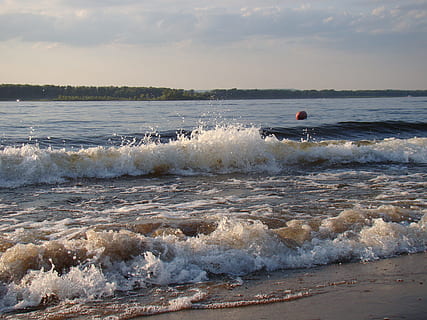 Welle, Strandsand, Sand, Fluss, sonnig, Sommer-, Strand, Sand, Fluss, Meer, Wasser, Surfen, Natur, Küste, Reiseorte, Himmel, draußen, Wasserkörper, Sonnenuntergang, Bewegung, Land, Schönheit in der Natur, Wassersport, Sport, Szenen - Natur, Menschen, Transport, wolke - himmel, Abenteuer, Freizeitbeschäftigung, Kraft in der Natur, fließendes Wasser, 2K, CC0, gemeinfrei, lizenzfrei