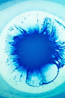 avvicinamento, foto, bianca, dipingere, far cadere, blu, acqua, modello, struttura, astratto, spruzzo, turbine, sfondo, Esperienza, tinta, turchese, cielo, atomo, nessuno, in casa, sfondi, natura morta, fotogramma intero, vista dall'alto, attrezzature domestiche, macro, cibo e bevande, primo piano estremo, direttamente sopra, natura, bolla, design, 4K, CC0, dominio pubblico, privo di copyright