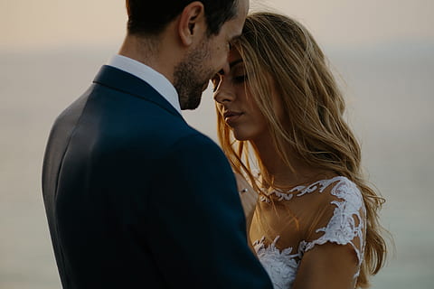 wedding couple, love, Wedding, couple, people, women, men, beach, adult, outdoors, heterosexual Couple, romance, togetherness, two People, females, caucasian Ethnicity, couple - Relationship, males, married, sea, young Adult, lifestyles, affectionate, embracing, bonding, young Women, summer, young Men, smiling, looking, happiness, husband, wife, beauty, dating, positive emotion, emotion, water, young couple, 4K