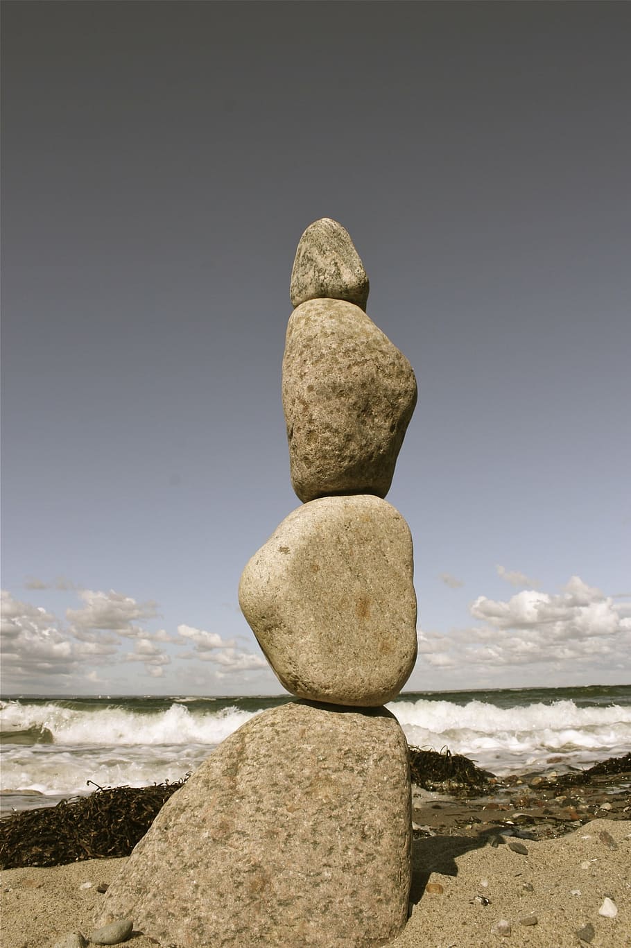 kámen, zásobník, pláž, moře, u moře, voda, Příroda, modrý, Skála, oblázky, nebe, oblázek, pobřeží, cairn, vlna, motivace, Zůstatek, kamenná bilance, námořní, jezero, nejistý, banka, vysoký, Dovolená, stálý život, jemný, oceán, pevný, rock - objekt, přistát, klid, horizont, klidné scény, horizont nad vodou, kámen - objekt, scenics - příroda, krása v přírodě, nikdo, stack rock, 2K