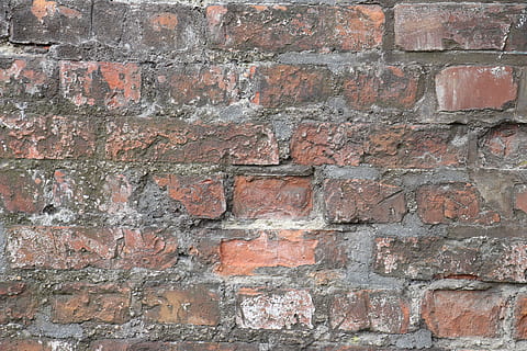 rød, beton, murstens væg, Stenmur, mursten, væg, struktur, sten, natursten, hauswand, husmur, baggrund, baggrunde, murbygningsfunktion, mønster, gammel, cement, arkitektur, tekstureret, byggebranchen, bygget struktur, bygning udvendig, materiale, forvitret, snavset, stenmateriale, fuld ramme, ingen mennesker, ru, kørt ned, tæt på, grå, dag, udendørs, tekstureret effekt, 5K, CC0, offentligt domæne, royaltyfrie