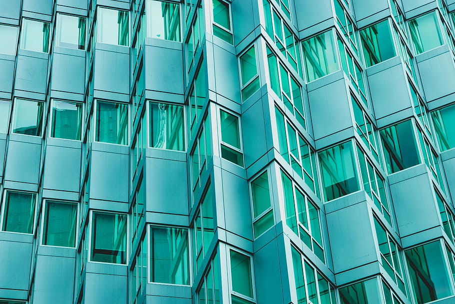 arquitectura de forma extraña., arquitectónico, fotografía, edificio, arquitectura, ventana, oficina, verde, azul, vaso, detalle, rascacielos, apartamento, moderno, casa, Alto, Nueva York, estructura construida, fotograma completo, antecedentes, material de vidrio, exterior del edificio, modelo, nadie, día, vista de ángulo bajo, resumen, forma geometrica, reflexión, diseño, forma, edificio de oficinas exterior, repetición, color turquesa, 5K
