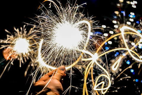 Celestial, Journey, Light, Magic, celestial journey, light, magic, night, firework display, illuminated, firework - man made object, no people, close-up, glowing, celebration, firework, motion, one person, long exposure, arts culture and entertainment, burning, sparks, sparkler, event, hand, real people, human hand, holding, blurred motion, leisure activity, finger, 5K, CC0, public domain, royalty free