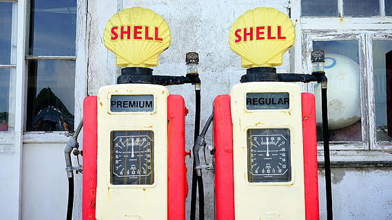 two, beige-and-red shell fuel dispensers, red, white, shell, vintage, fuel, pumps, still, items, things, gas, station, pump, machine, meters, premium, regular, petrol, refill, windows, wall, transportation, gas station, fuel pump, fuel and power generation, industry, no people, day, gasoline, outdoors, text, communication, safety, protection, yellow, security, sign, western script, accidents and disasters, warning sign, guidance, close-up, architecture, telephone, occupation, fire hose, 4K