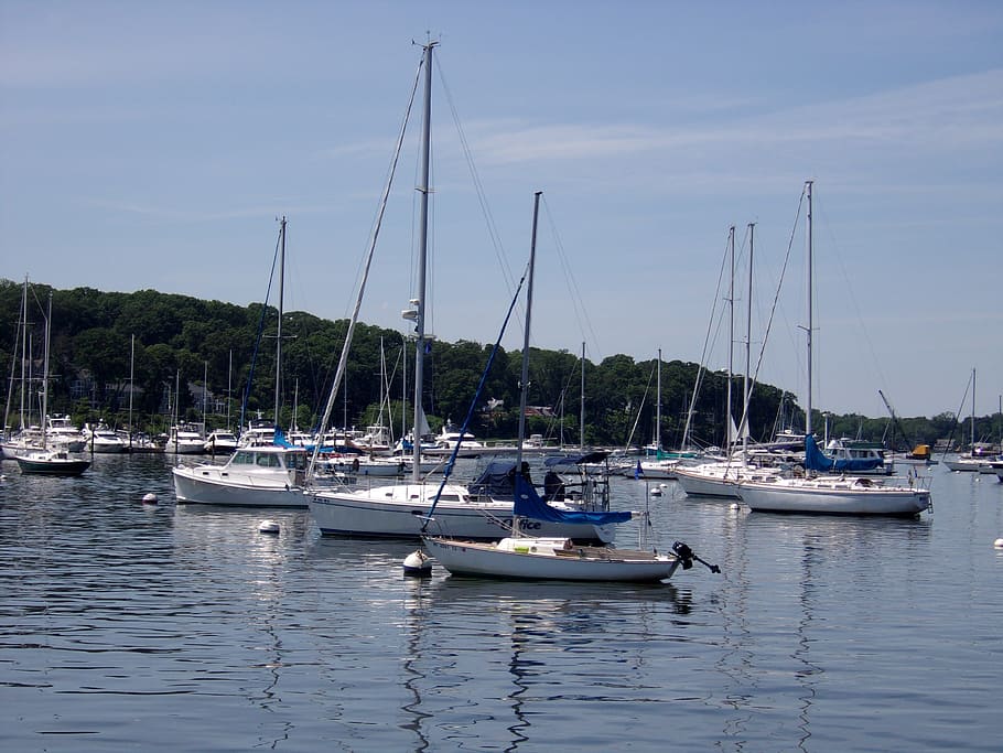 Bootfahren, Dock, Hafen, Wasserfahrzeug, Transport, Wasser, Transportmittel, Segelboot, Pole, Himmel, Mast, festgemacht, Ufergegend, Natur, Tag, keine Leute, Baum, Schönheit in der Natur, Pflanze, Meer, Reflexion, draußen, Yacht, verankert, 2K
