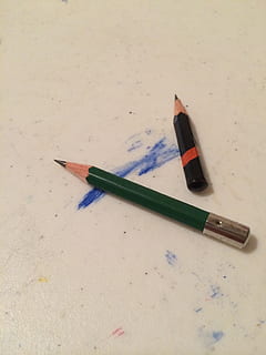 pencils, office, tools, write, school, draft, draw, still life, high angle view, no people, indoors, pencil, writing instrument, close-up, education, art and craft, studio shot, table, white background, colored pencil, group of objects, sharp, directly above, wood - material, two objects, 2K, CC0, public domain, royalty free