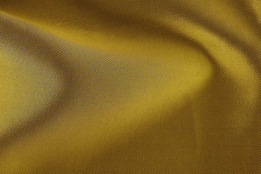 Stoff, Textur, Hintergrund, Textil-, Hintergründe, Material, texturiert, Muster, gewellt, Satin-, abstrakt, die Seide, Mode, Vollbild, Gelb, zerknittert, keine Leute, Struktureffekt, gewebte, Nahansicht, Wellenmuster, Einfachheit, Textilindustrie, faltig, Gestaltungselement, Industrie, Oberflächenniveau, leer, Luxus, abstrakte Hintergründe, hell erleuchtet, 5K