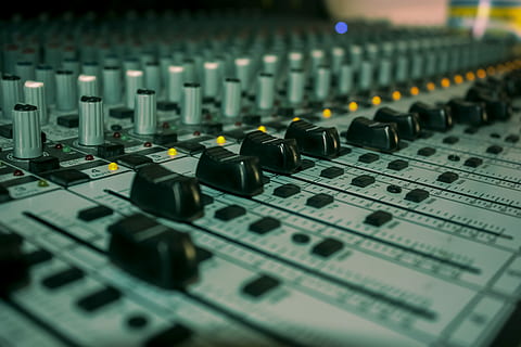 audio mixing board, tilt-shift photography, gray, audio, mixer controller, controls, switches, buttons, knobs, tech, music, audio equipment, sound recording equipment, control, technology, sound mixer, studio, recording studio, equipment, control panel, electronics industry, arts culture and entertainment, in a row, mixing, industry, electrical equipment, noise, no people, musical instrument, communication, electric mixer, push button, complexity, radio station, connection block, nightlife, 4K, CC0, public domain, royalty free