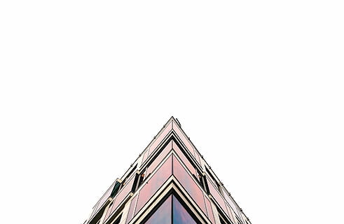 architecture, art, bright, building, business, city, contemporary, downtown, futuristic, geometric, glass, glass panels, glass windows, high, low angle shot, modern, perspective, skyscraper, steel, triangle, urban, copy space, built structure, low angle view, building exterior, studio shot, sky, clear sky, no people, white background, nature, high section, pattern, cut out, outdoors, day, multi colored, shape, close-up, 4K, CC0, public domain, royalty free