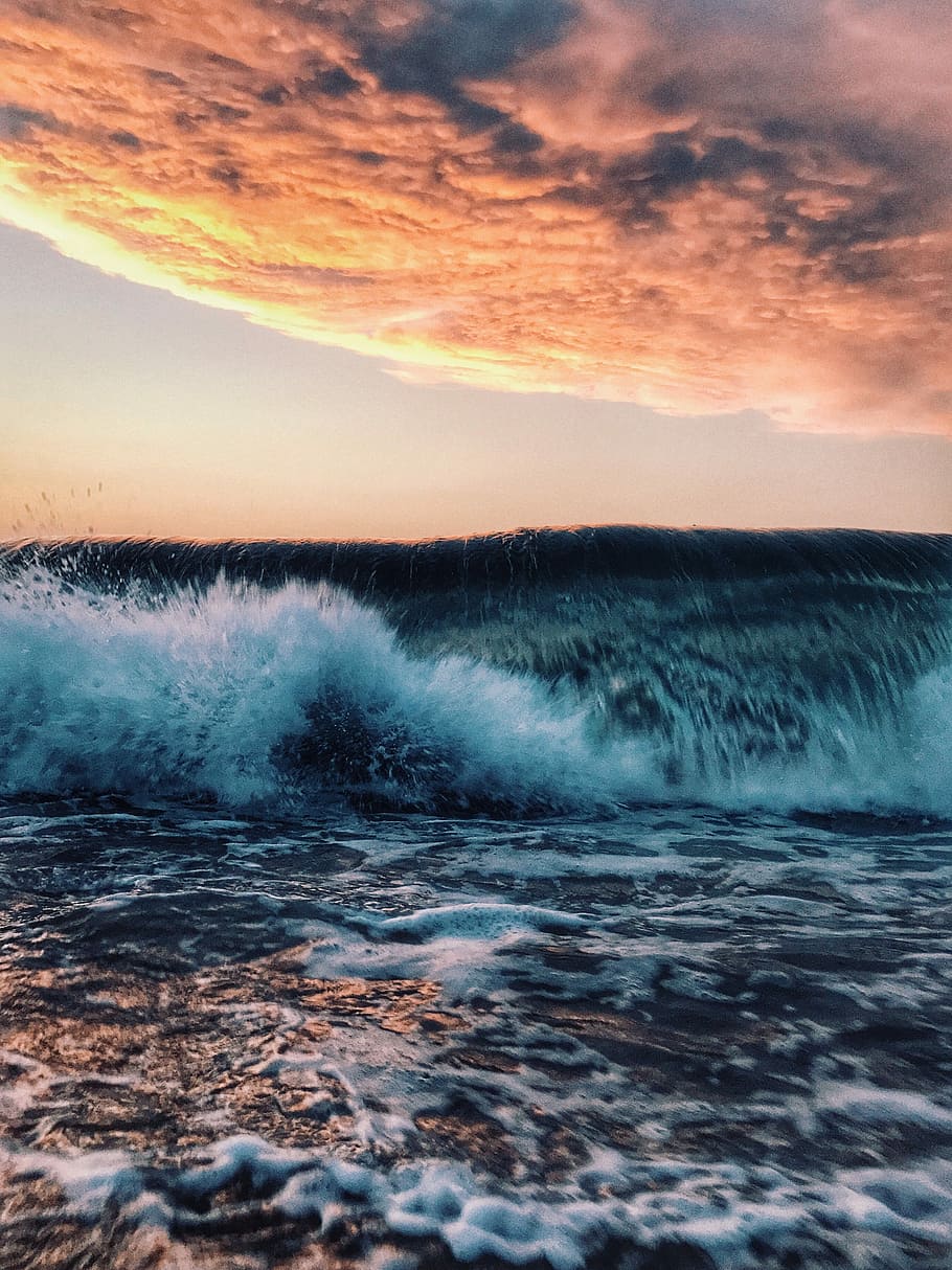 waterlichaam, uitzicht, zee Golf, strand, wolk, Golf, behang, coole wallpapers, coole achtergronden, zee, verstuiven, crashen, schuim, water, oceaan, beweging, vervagen, hemel, plons, zonsondergang, schoonheid in de natuur, wolk - lucht, scenics - natuur, horizon over water, horizon, geen mensen, natuur, sport, waterkant, aquatische sport, kracht in de natuur, idyllisch, buitenshuis, 2K