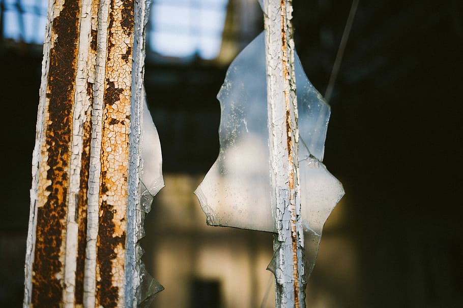 selektiv, fokus fotografering, gået i stykker, glas, revnet vinduesglas, rust, metal, gammel, fokus på forgrunden, tæt på, ingen mennesker, natur, hængende, is, vinter, udendørs, plante, dag, kold temperatur, træstamme, træ, skønhed i naturen, mad og drikke, bagagerum, mad, krystal, dyr, Frosset, istap, 4K