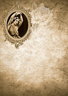 kvinde print maleri, grå, ramme, brevpapir, invitation, kort, baggrund, romantisk, dekoration, legende, årgang, shabby chic, anna pavlova, ballet, dans, hvaler, gammeldags, baggrunde, tekstureret, ingen mennesker, tæt på, dag, kopiere plads, antik, indendørs, retro stylet, gammel, kunstkultur og underholdning, guldfarvet, tekstureret effekt, udsmykkede, form, cirkel, geometrisk form, mønster, Kunst og håndværk, 4K, CC0, offentligt domæne, royaltyfrie