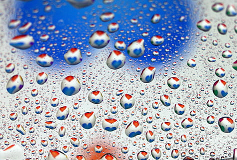 dråber, afspejling, vand, regn, dråbe, tæt på, våd, fuld ramme, boble, blå, natur, ingen mennesker, baggrunde, friskhed, mad og drikke, drikke, mønster, gennemsigtig, forfriskning, indendørs, abstrakt, selektiv fokusering, renhed, abstrakte baggrunde, regndråbe, tekstureret effekt, kulsyreholdige, 1080P, CC0, offentligt domæne, royaltyfrie