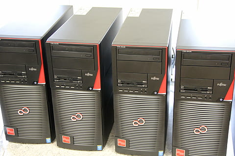 pc, technology, office, workstation, no people, connection, communication, computer, side by side, metal, industry, indoors, in a row, business, day, large group of objects, stack, service, transportation, order, group of objects, security, electrical equipment, 5K, CC0, public domain, royalty free