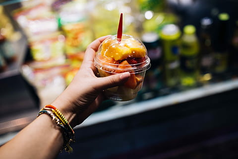 la, boqueria, food, market, barcelona, spain, La Boqueria, food market, Barcelona Spain, fruits, healthy, frame, colorful, vitamin, human Hand, people, women, fruit, holding, freshness, human body part, food and drink, one person, sweet food, hand, focus on foreground, refreshment, close-up, lifestyles, ready-to-eat, unhealthy eating, real people, indulgence, drink, personal perspective, temptation, finger, 5K