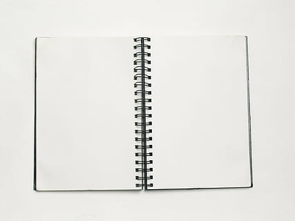 hvid planner side, notesblok, noter, papir, blank, skole, Bestil, uddannelse, note pad, spiral notesbog, offentliggørelse, studio skud, kopiere plads, side, indendørs, spiralformet, åben, ingen mennesker, hvid baggrund, dagbog, tom, skåret ud, enkelhed, Kontorforsyning, ren, ringbind, korrespondance, besked, 1080P, CC0, offentligt domæne, royaltyfrie